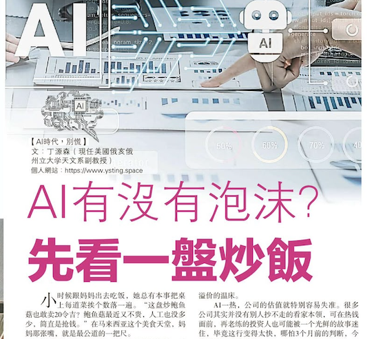 Is AI a Bubble? Start With a Plate of Fried Rice